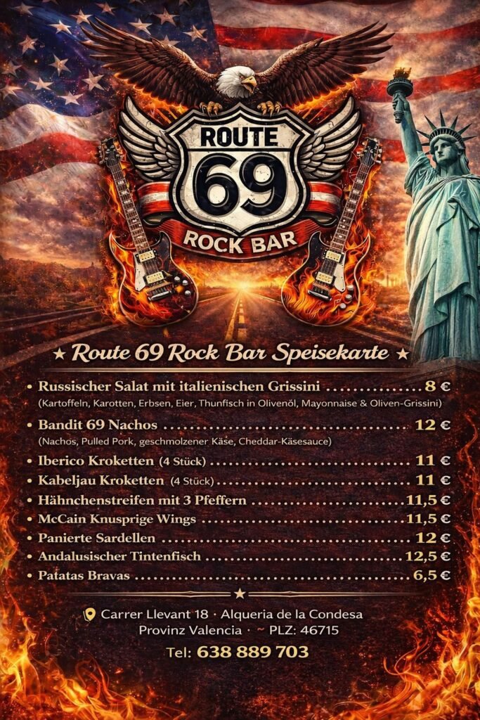 Deutsche Speisekarte